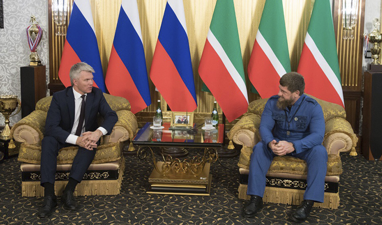 Рамзан Кадыров провел встречу с министром спорта России Павлом Колобковым 