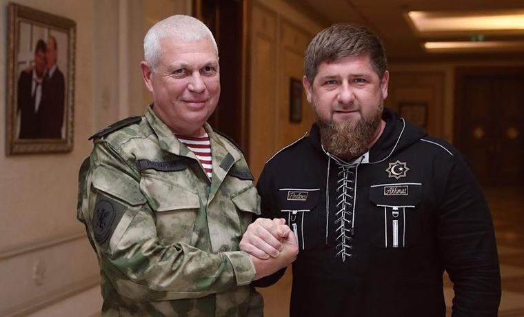 Рамзан Кадыров встретился с  начальником Главного Управления подготовки Войск Росгвардии Юрием Бабкиным