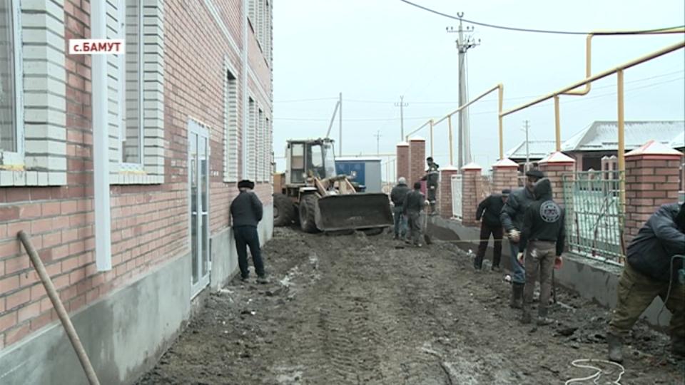 Строительно-восстановительные работы в селе Бамут близятся к завершению 
