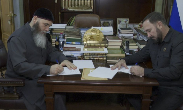 Муфтий Салах-Хаджи Межиев и Мансур Солтаев договорились о сотрудничестве