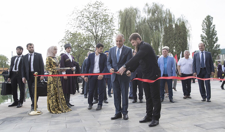 В Грозном открылся парк имени Короля Иордании Хусейна бен Талала