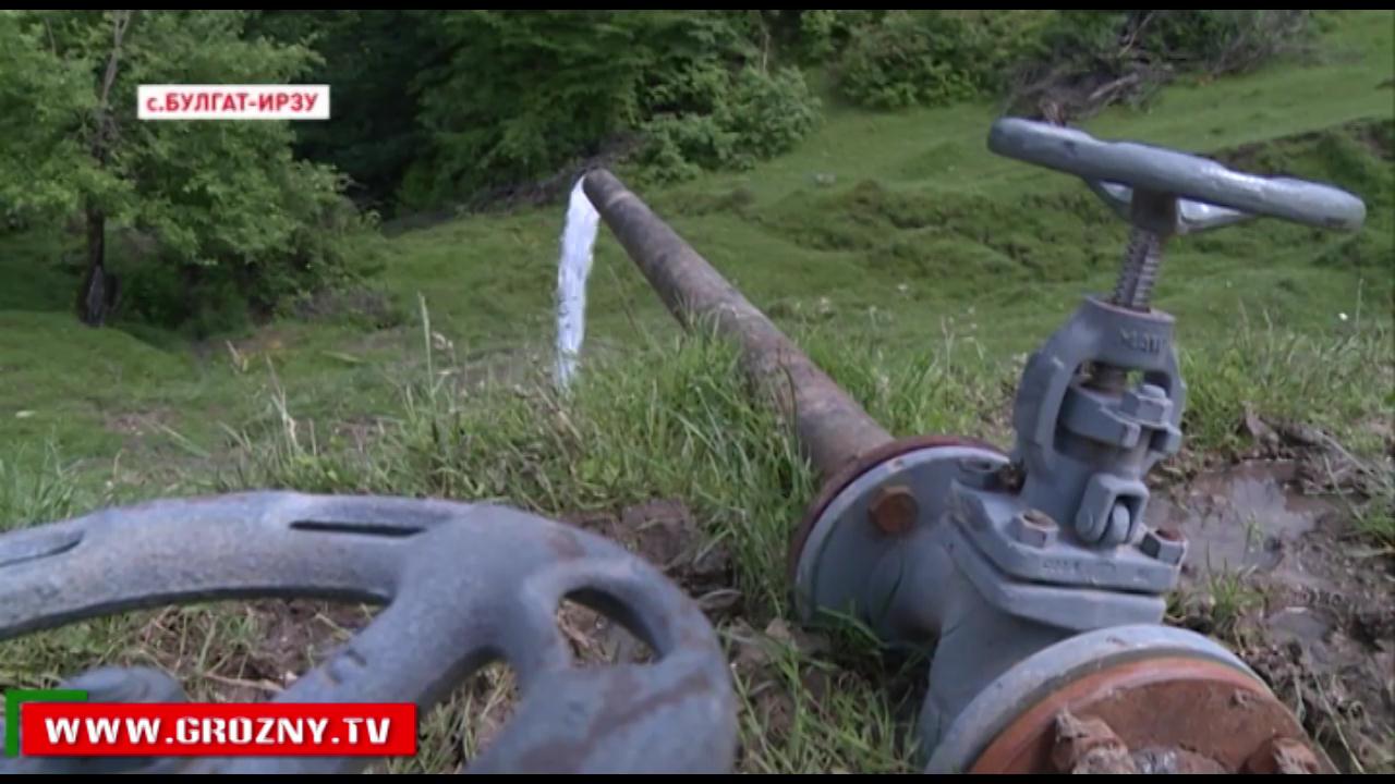 В селении Булгат-Ирзу Ножай-Юртовского района открыли новый водопровод протяженностью в 35 км