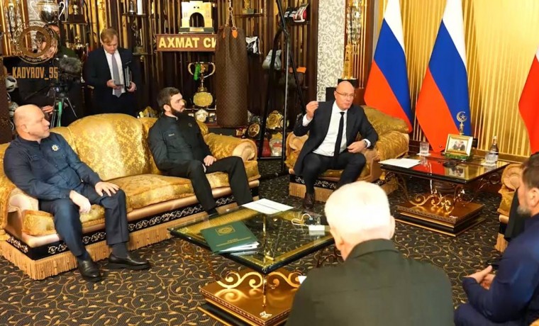 В Грозном состоялась рабочая встреча Рамзана Кадырова с Дмитрием Чернышенко