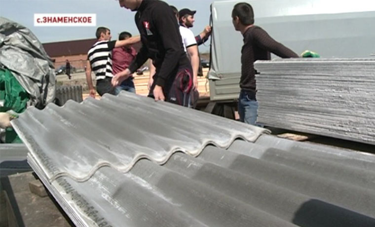 РОФ имени Кадырова оказал помощь семьям из Братского, пострадавшим от стихии в прошлом году