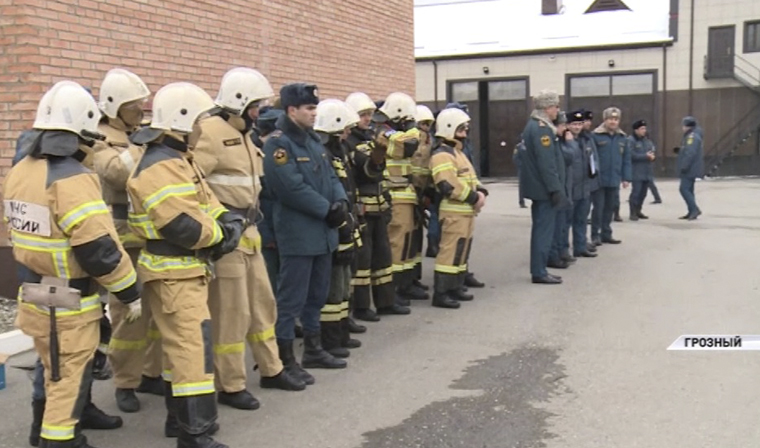 В Чечне определили лучшую пожарно-спасательную часть по ликвидации последствий ДТП