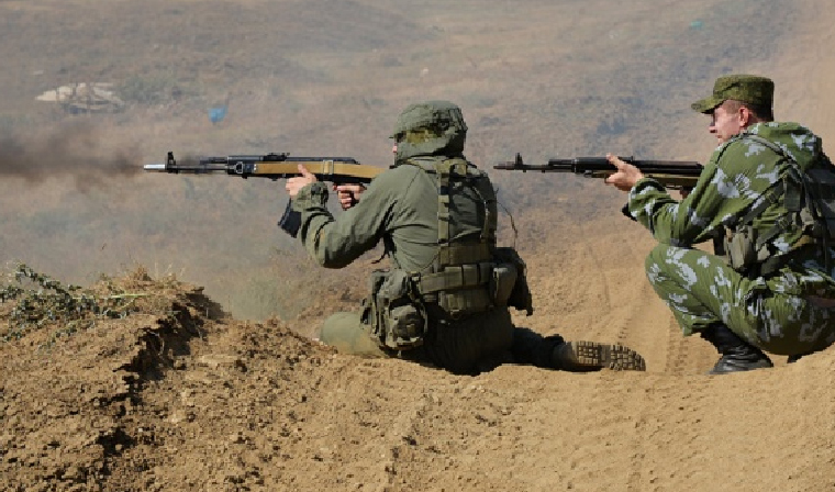 В учениях на юге России приняли участие более тысячи мотострелков 