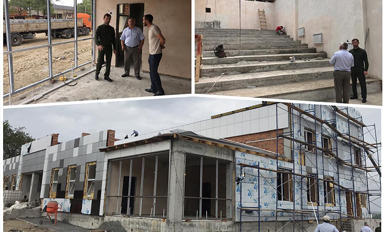 Хож-Бауди Дааев проинспектировал строительство Дома культуры в Ойсхара