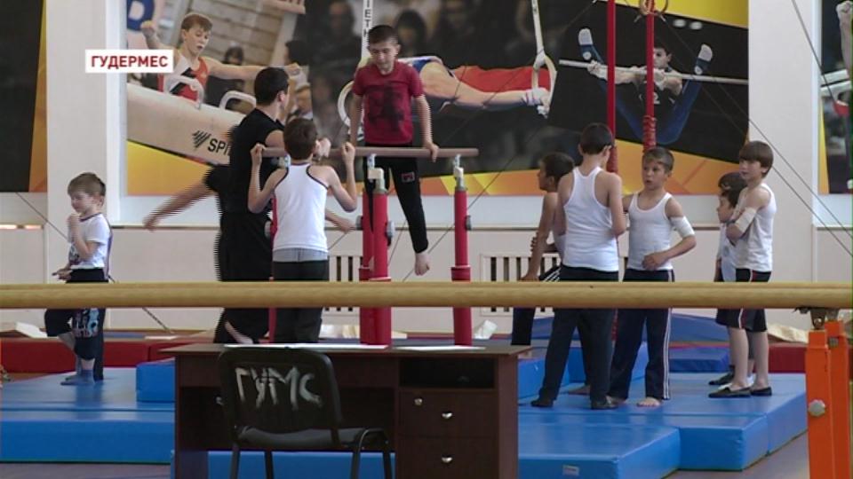 В Гудермесе прошли показательные выступления гимнастов