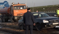 В Чеченской Республике оборудовали дезинфицирующие барьеры для автотранспорта