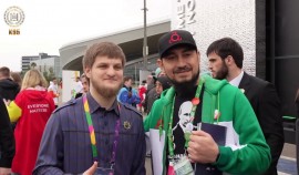 Ахмат Кадыров встретился с чеченской делегацией на Всемирном фестивале молодёжи