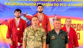 Росгвардейцы из ЧР завоевали все призовые места в легких весах на чемпионате округа по самбо