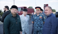 Рамзан Кадыров проверил ход реконструкции трассы Грозный-Аргун