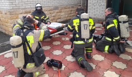 Пожарные расчеты Росгвардии и МЧС провели учения в ведомственном детском саду