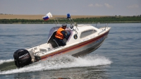 Чеченский спасатель принимает участие в водно-моторных соревнованиях в Ставропольском крае