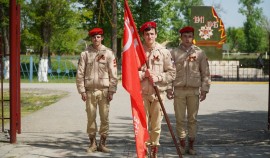 В Грозном завершилась республиканская эстафета «Знамя победы»
