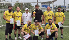 Футболисты Росгвардии из Грозного завоевали бронзу на окружном чемпионате