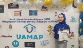 Ученицу Гимназии №13 наградили в Москве за успехи по ментальной арифметике