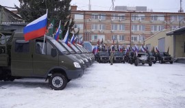 Делегация РУС им. В.В. Путина передала бойцам в Белгородской области 45 единиц спецтехники | грозный, чгтрк