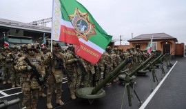 В Грозном торжественно открыта база для нового батальон Росгвардии имени Байсангура Беноевского