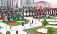 Цветочный парк у комплекса "Грозный-сити" готовится к открытию