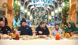 Рамзан Кадыров посетил новогоднее мероприятие в Доме торжеств «Бенефис»