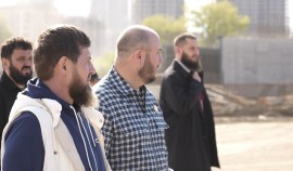 Рамзан Кадыров оценил ход строительства крупной транспортной развязки в Грозном| грозный, чгтрк