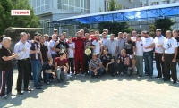 В Грозном встретили победителя чемпионата Европы среди юниоров Тамерлана Аюбова