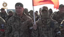 Из Международного аэропорта Грозный им. А.-X. Кадырова в зону СВО вылетела очередная группа бойцов