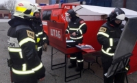 В Грозном прошло практическое занятие с должностными лицами оперативного штаба пожаротушения