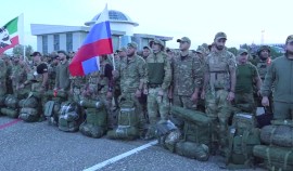 Группа добровольцев вылетела из Грозного в зону проведения СВО
