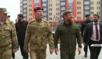 Рамзан Кадыров и Виктор Золотов осмотрели 280-квартирный жилой дом для сотрудников УФСВНГ РФ по ЧР