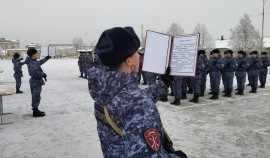 В Чеченской Республике новобранцы Росгвардии торжественно присягнули на верность Отечеству