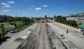 В Грозном реконструируют участок улицы Узуева