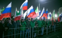 В Грозном прошёл многотысячный митинг, посвященный годовщине возвращения Крыма в состав России