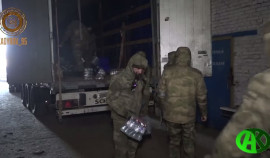 РОФ им. А.-Х. Кадырова отправил очередной груз продовольствия в Новоазовск