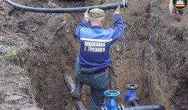 В Грозном меняют ветхие водопроводные сети