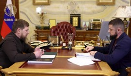 Рамзан Кадыров провел рабочую встречу с Ахмедом Дудаевым| грозный, чгтрк