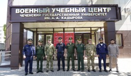 Офицер Росгвардии принял участие в открытии учебного года в Военном учебном центре ЧГУ| грозный, чгтрк