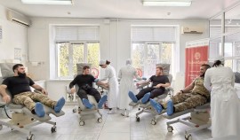 Сотрудники вневедомственной охраны Росгвардии стали донорами крови в Чеченской Республике