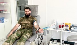 В Грозном росгвардейцы приняли участие в донорской акции «От сердца к сердцу»