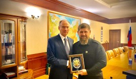 Глава Чеченской Республики поздравил Николая Патрушева с днем рождения