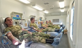 Более 90 литров донорской крови сдали росгвардейцы в Грозном