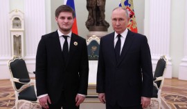 Владимир Путин провел встречу с внуком Первого Президента ЧР - Ахматом Кадыровым
