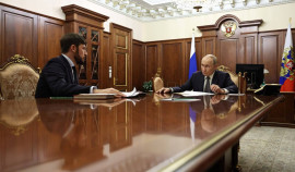 Владимир Путин провел встречу с помощником по экологии Абубакаром Эдельгериевым| грозный, чгтрк