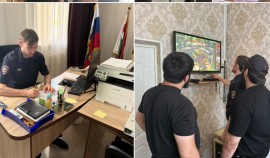 В Грозненском районе полицейские проверили места проведения предстоящих выборов| грозный, чгтрк