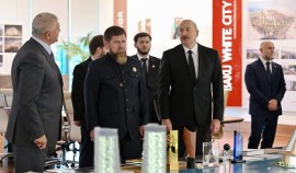 Рамзан Кадыров и Ильхам Алиев побывали в «Белом городе Баку»