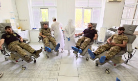 В Грозном росгвардейцы приняли участие в донорской акции «От сердца к сердцу»