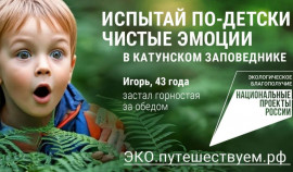 В России стартовала рекламная кампания по популяризации экологического туризма