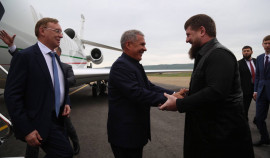 В Грозный прибыл Президент Татарстана Рустам Минниханов