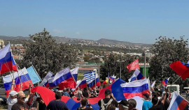 Массовая акция в поддержку России прошла на Кипре